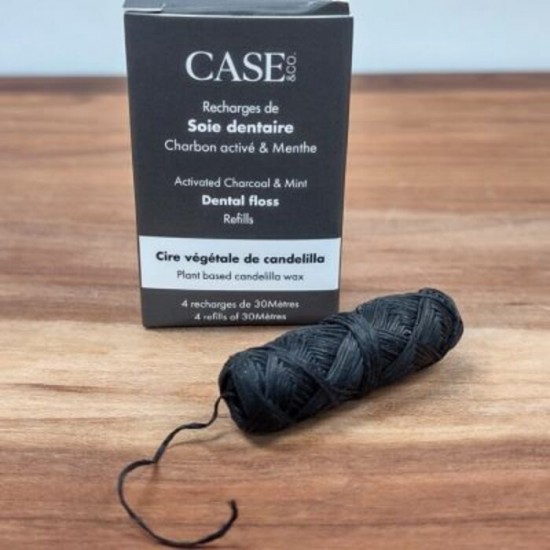 Case & Co - Recharge de soie dentaire - Charbon...