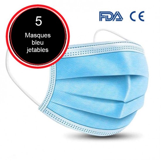 Masque  approuvé FDA paquet de 5