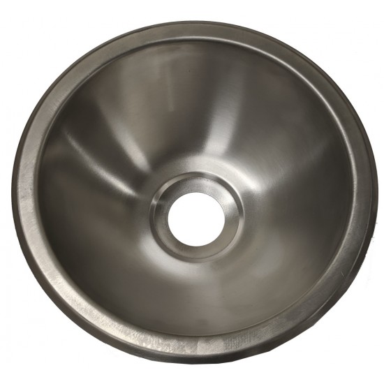 Lavabo 10'' Stainless steel rond