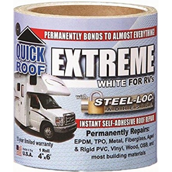 Ruban de réparation Quick Roof Extreme 4'' x 6' Blanc