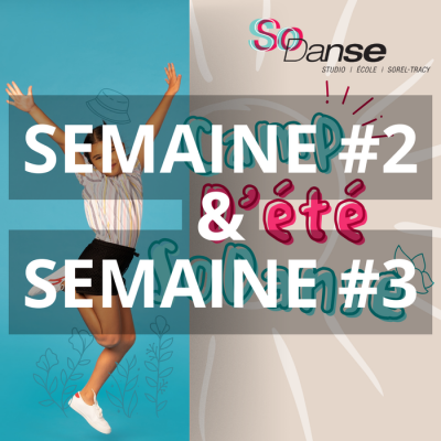 Camp d'été: Semaine #2 ET #3 (6 au 9 juillet &...