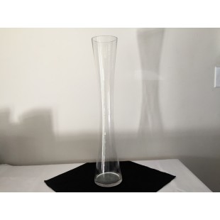 Vase silhouette en verre transparent 24 po