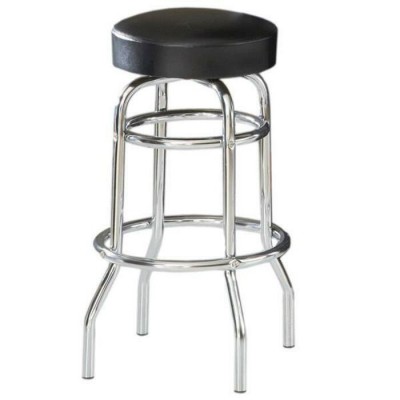 tabouret chromé siège rembourré