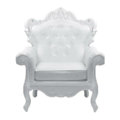 Fauteuil royal blanc Fauteuil royal blanc