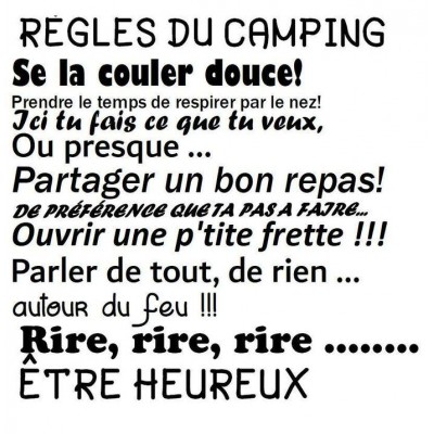 Règles du camping