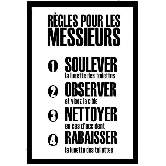 Regles pour les Messieurs