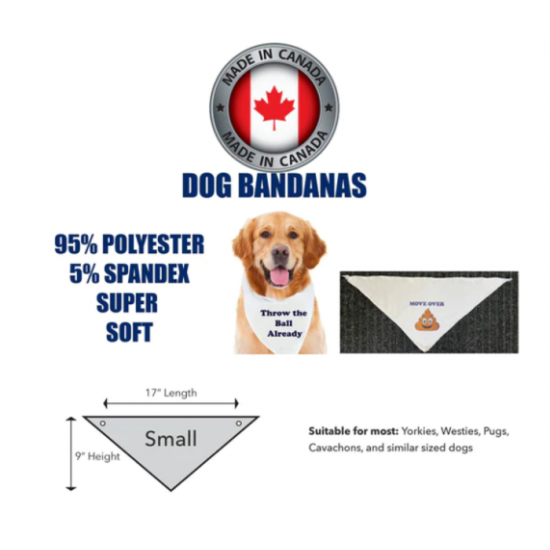 Bandanas pour chien blanc sublimation