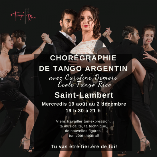 Chorégraphie de groupe de tango argentin