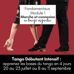 Tango Débutant Intensif formule estivale