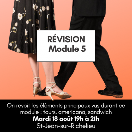 Consolidation et perfectionnement du module 5 | Tango Rico