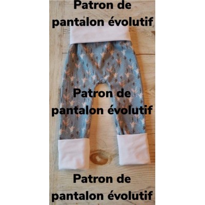 Patron Pantalon Évolutif avec couture sur le...