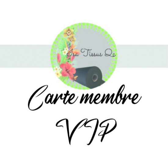 Carte membre VIP