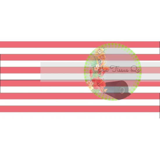 Jersey / Knit / Sélection Isa Tissus / Ligne blanche et rose corail