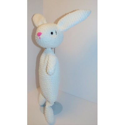 peluche lapin blanc