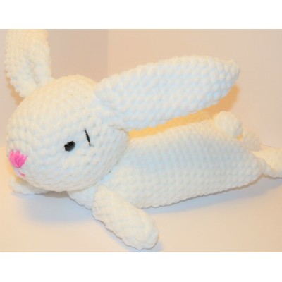 peluche lapin blanc