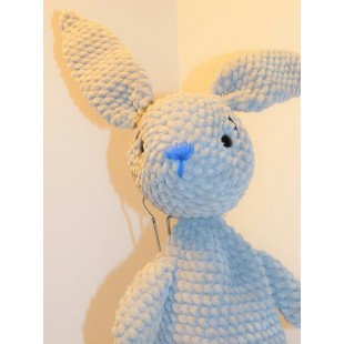 Peluche lapin gris