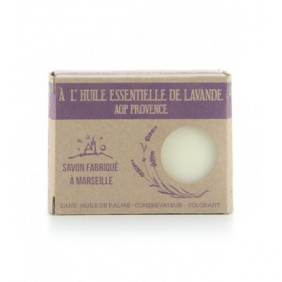 Savon de Marseille à l'huile essentielle de Lavande AOP 