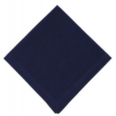 Serviette de table en coton bleu marine 