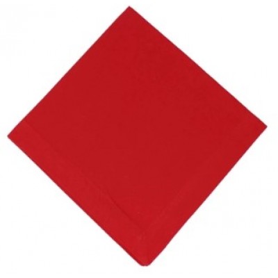 Serviette de table en coton rouge