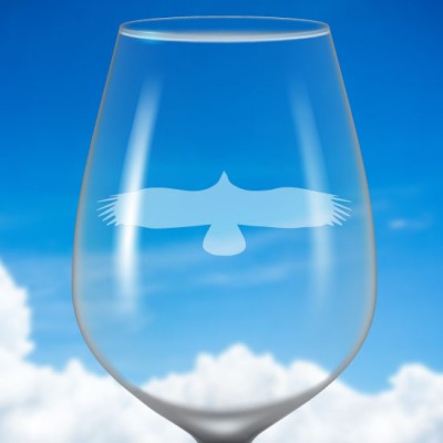 Identificateur de verre à vin givré