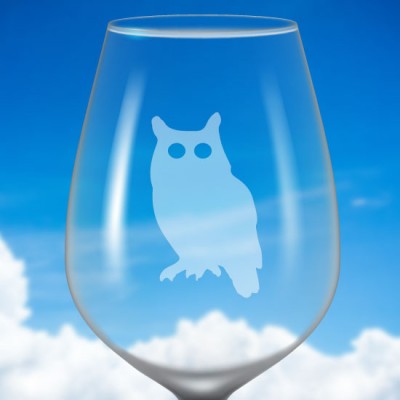 Identificateur de verre à vin givré