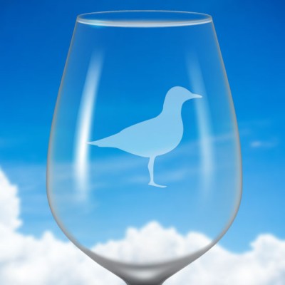 Identificateur de verre à vin givré