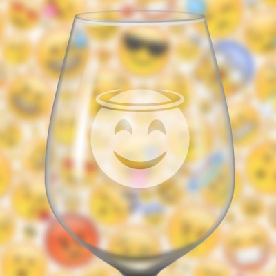 Identificateur de verre à vin givré