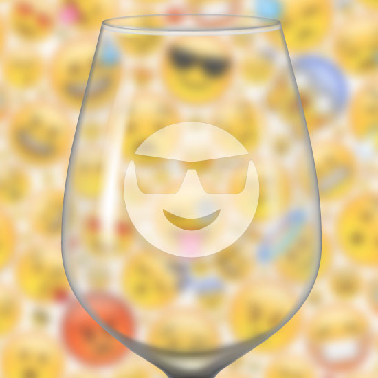 Identificateur de verre à vin givré