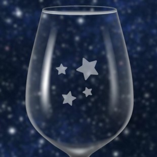 Identificateur de verre à vin givré