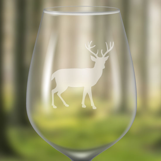 Identificateur de verre à vin givré