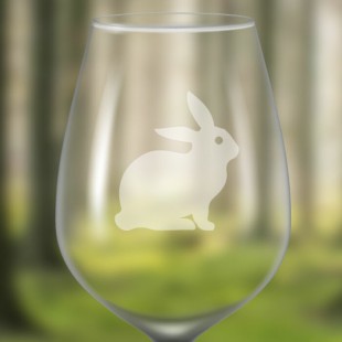 Identificateur de verre à vin givré