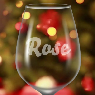 Identificateur de verre à vin givré personnalisé
