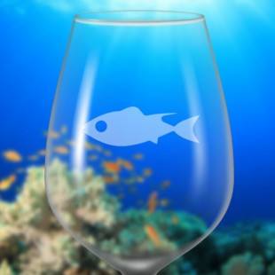 Identificateur de verre à vin givré