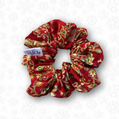 Chou / scrunchie Noël pour cheveux en tissus de coton