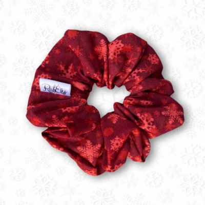 Chou / scrunchie Noël pour cheveux en tissus de coton