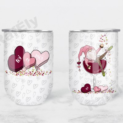 Verre de vin isotherme Gnome St-Valentin