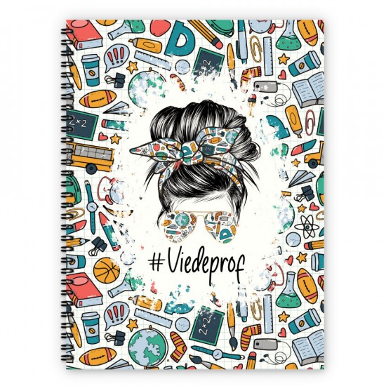 Cahier de notes - Professeur « Messy Bun »