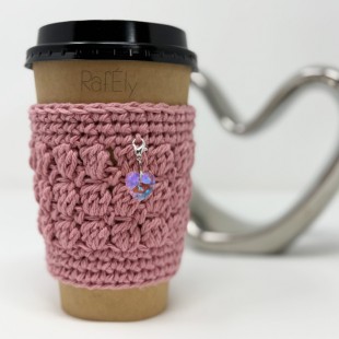 Manchon pour verre/tasse - couleur rose...