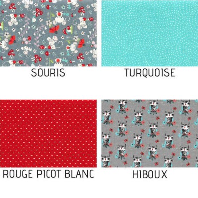 Chou / scrunchie pour cheveux en tissus de coton