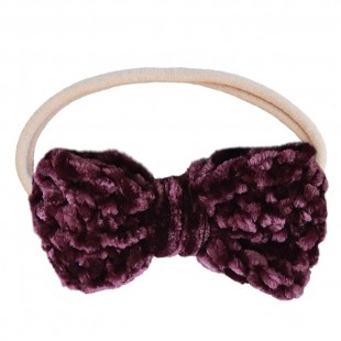 Boucle pour cheveux crochetée en velours