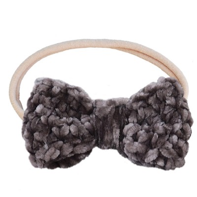 Boucle pour cheveux crochetée en velours