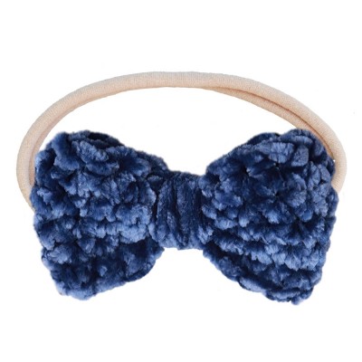 Boucle pour cheveux crochetée en velours