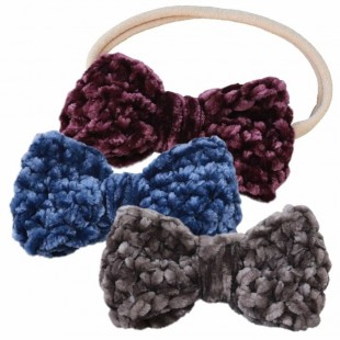 Trio de Boucles pour cheveux crochetées en...