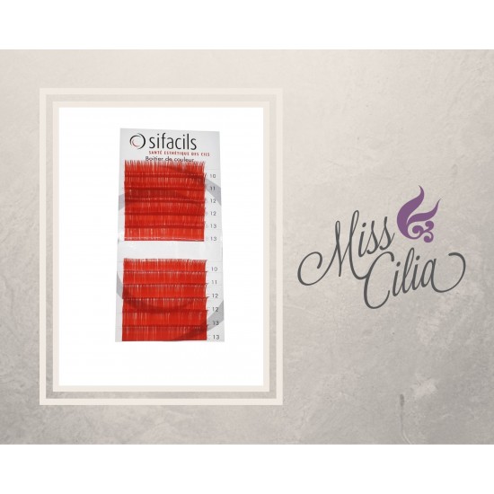 Boitier de cils MIXTE-SIFACILS- de couleur ROUGE ...