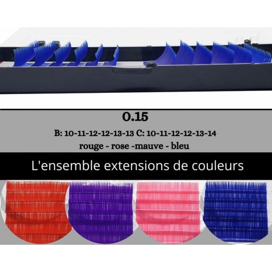 Ensemble extensions de couleurs