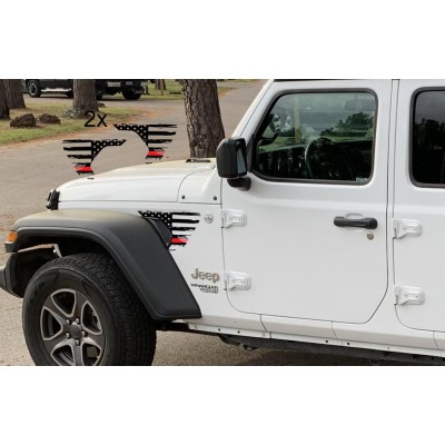 Jeep JL autocollant pour prise d'air