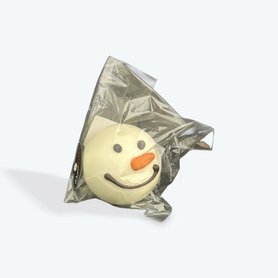 Bombe de chocolat chaud bonhomme de neige