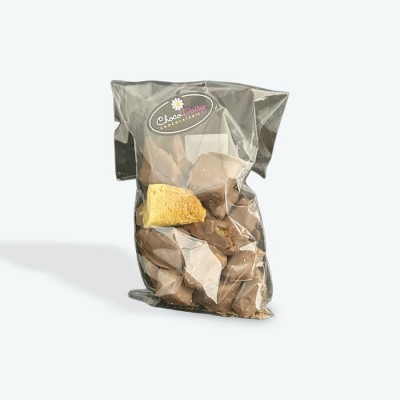 Tire éponge trempé chocolat au lait Tire éponge trempé chocolat au lait