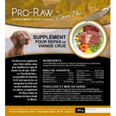 Supplément Pro Raw pour chien