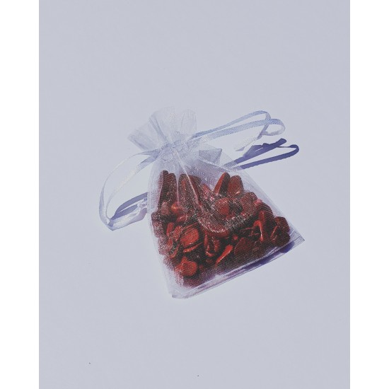 Pierre naturelle jaspe rouge dans sachet 